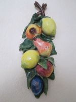 Capodimonte Wanddeko Früchte Obst Keramik Toskana Italien Saarland - Püttlingen Vorschau