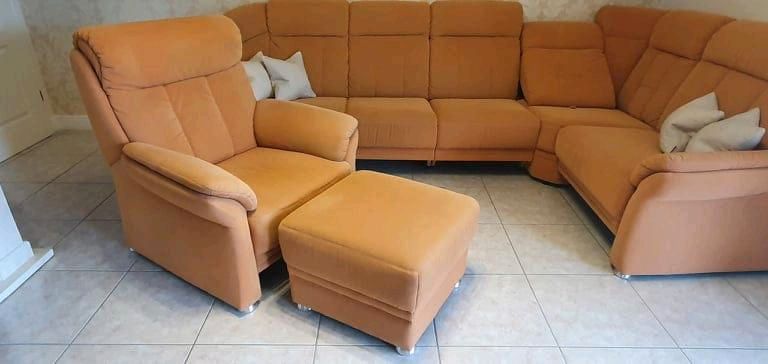 Wohnzimmer Sofa mit Sessel in Lengerich