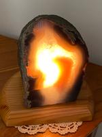 Achat Druse Halbedelstein-Lampe für ein spirituelles warmes Licht Hessen - Biebergemünd Vorschau