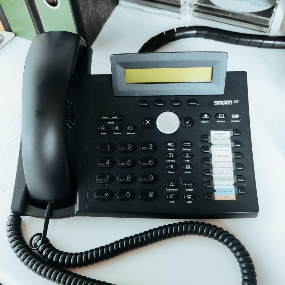 VoIP-Business Telefon, Typ: Snom 320;  Mit Netzteil !! in Lichtenau