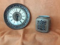 2-teiliges Set aus Steingut Wanduhr und Blumenvase Rheinland-Pfalz - Bad Hönningen Vorschau