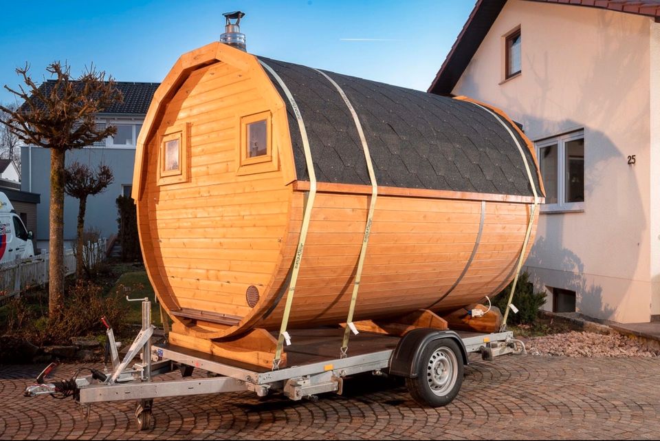 Fasssauna für bis zu 4 Personen mieten mobile Sauna Saunafass in Villingen-Schwenningen