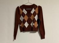 Braune Strickjacke mit Karomuster Größe S Harburg - Hamburg Heimfeld Vorschau