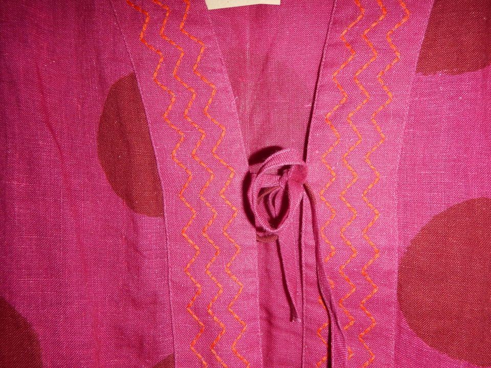 NEU Gudrun Sjöden Kimono fällt groß aus Leinen in Wallhausen