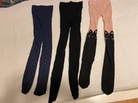 Calzedonia Feinstrumpfhosen blau Steine schwarz rosa 128/134 Bayern - Schwarzenbruck Vorschau