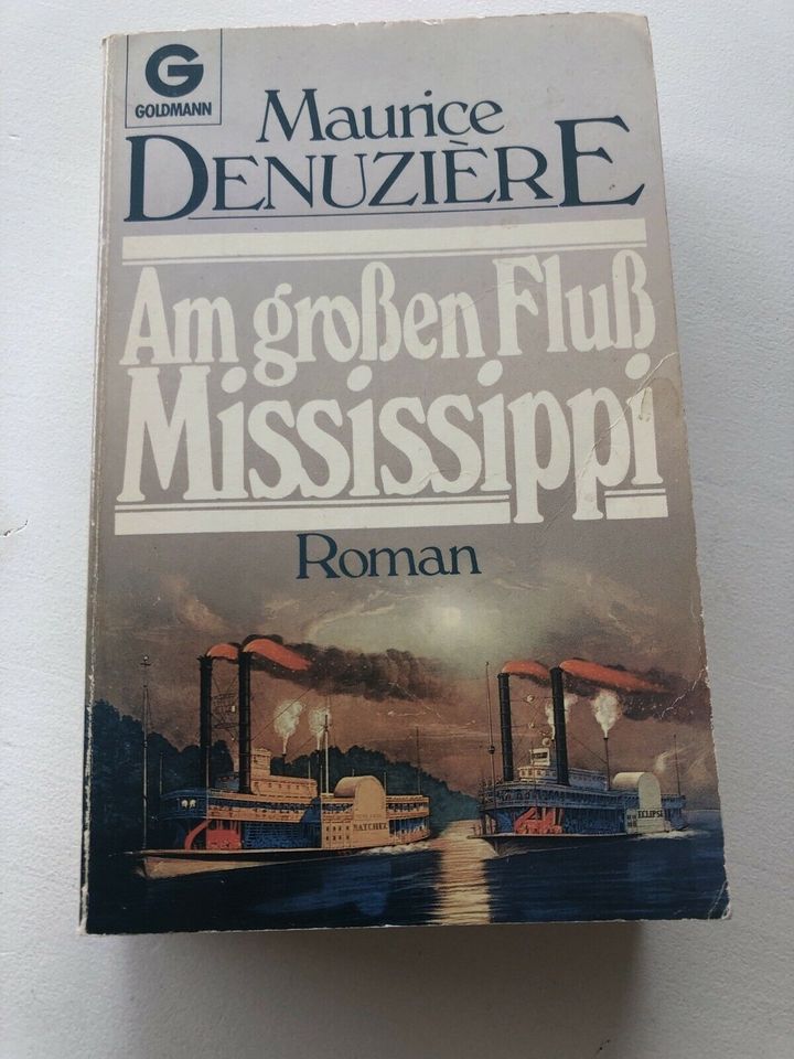 Roman Buch Am Großen Fluß Mississippi Goldmann Maurice Denuziere in Salzwedel