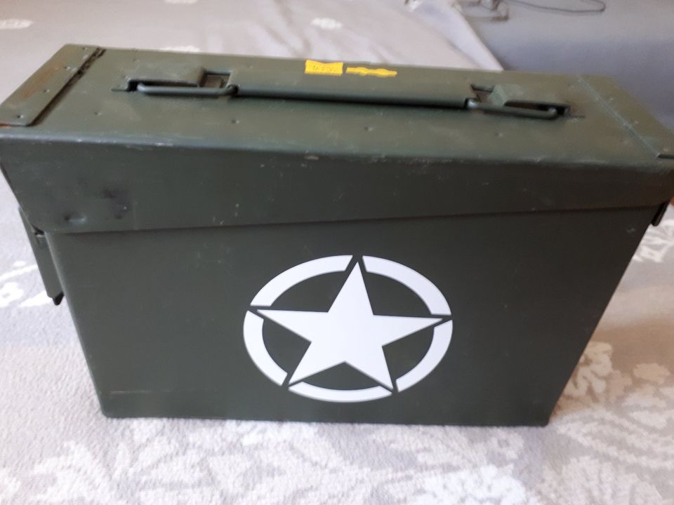 ⭐ US Munitionskiste Ammo Box ⭐ Oliv Werkzeugkoffer Transportbox ⭐ in Essen