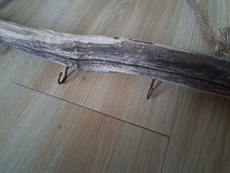 ♥️ Holz Stab Schlüsselhaken Aufhänger Deko Natur Wood Landhaus in Loxstedt