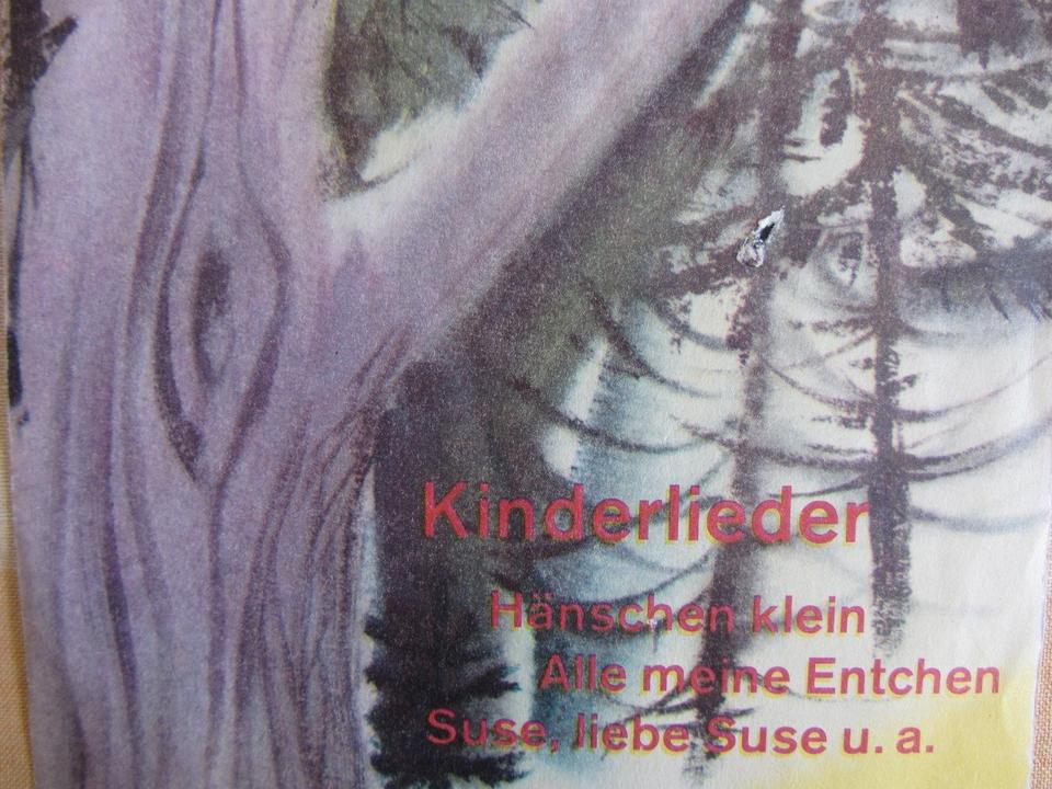 zwei Schallplatten mit alt bekannten Kinderliedern, 45 U/min in Mühlenbecker Land