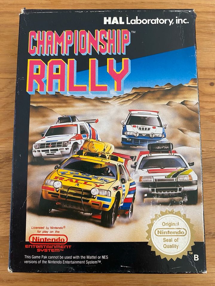 Championship Rally NES Spiel CIB PAL-B in Hemsbach