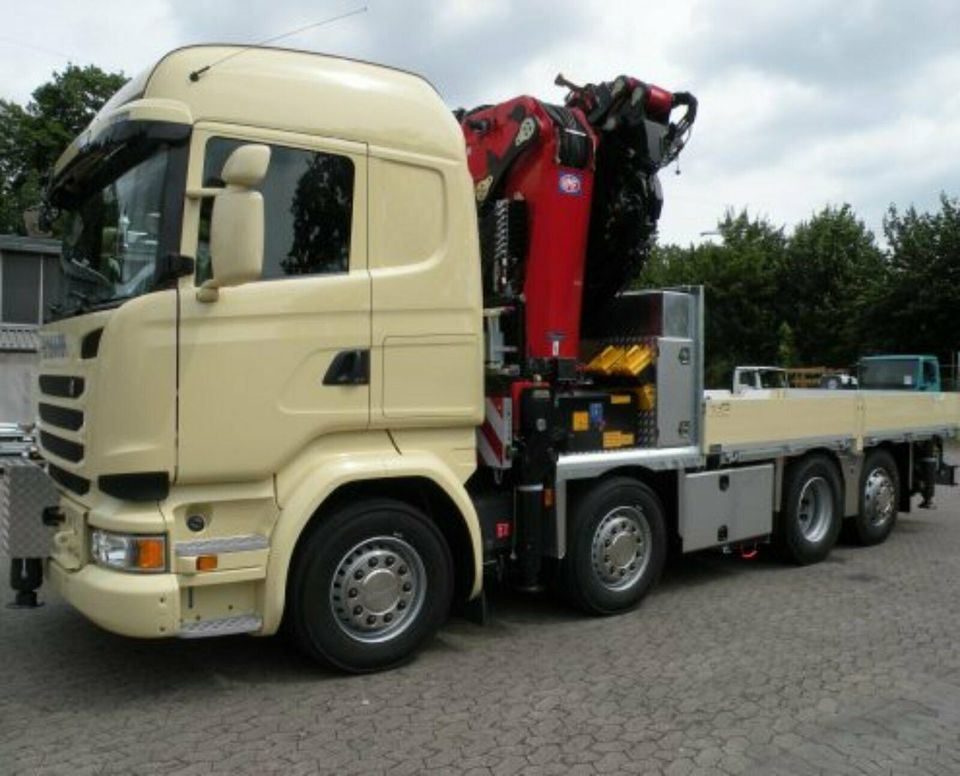 Clausing- LKW Aufbau mit Ladekran-Hybridantrieb z.B. auf Scania in Minden