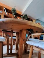 Echtholztisch mit dazu passenden 8 Stühlen Hessen - Leun Vorschau