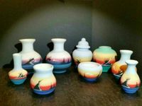 Vase Ton Indianer Navajo Kunst Tipi Handarbeit Sammler Keramik Bayern - Augsburg Vorschau