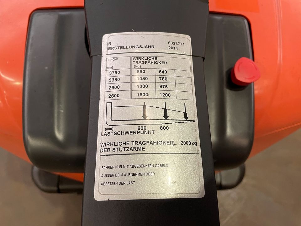 BT SPE 160L Triplex 3800mm Hub. Initialhub Hochhubwagen Stapler in Düsseldorf