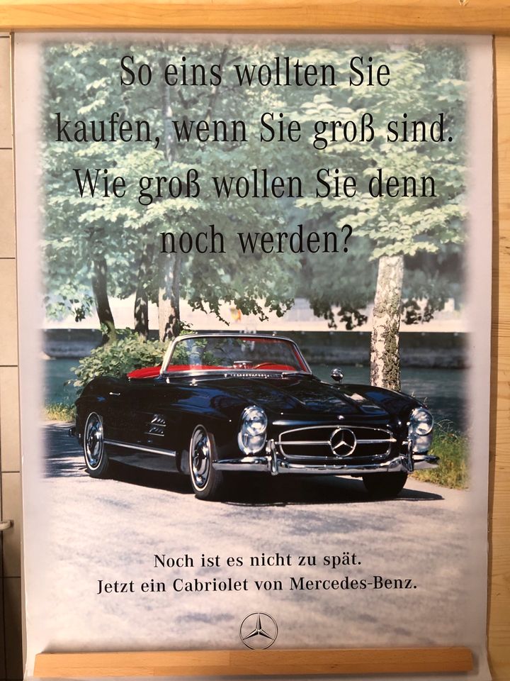 Poster - Mercedes 300SL Cabriolet in Hohenlinden