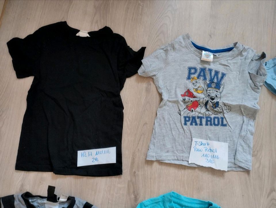 T-Shirt Größe 110/116 Jungs je 2-3€ Star wars, turtles, paw patro in Pohlheim