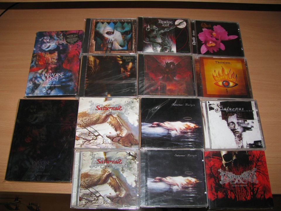 CD Satyricon, Burzum, Darkthrone, Dark Funeral, Immortal in Poing