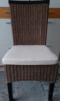 6 Stühle Rattan/Geflecht grau/braun mit Sitzkissen beige Rheinland-Pfalz - Nastätten Vorschau