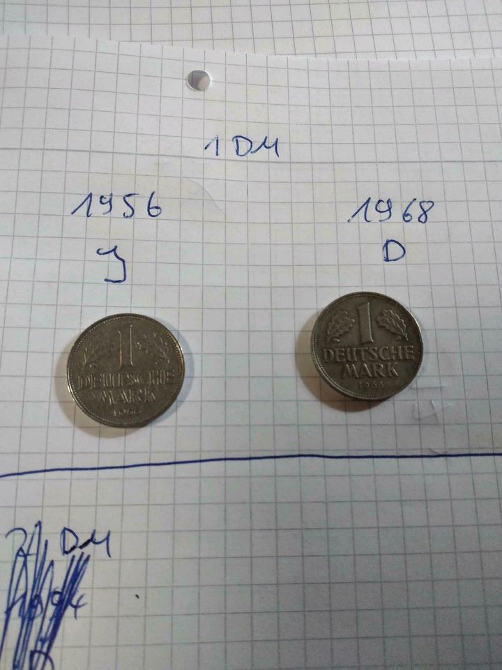 DM und Pfennig Münzen 1949,.....Bank Deutscher Länder  .. in Vellberg