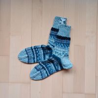 Wollsocken Gr 42 Grautöne/petrol Nordrhein-Westfalen - Paderborn Vorschau