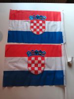 2 Autofahnen und 4 Autospiegelflaggen Kroatien Bayern - Wunsiedel Vorschau