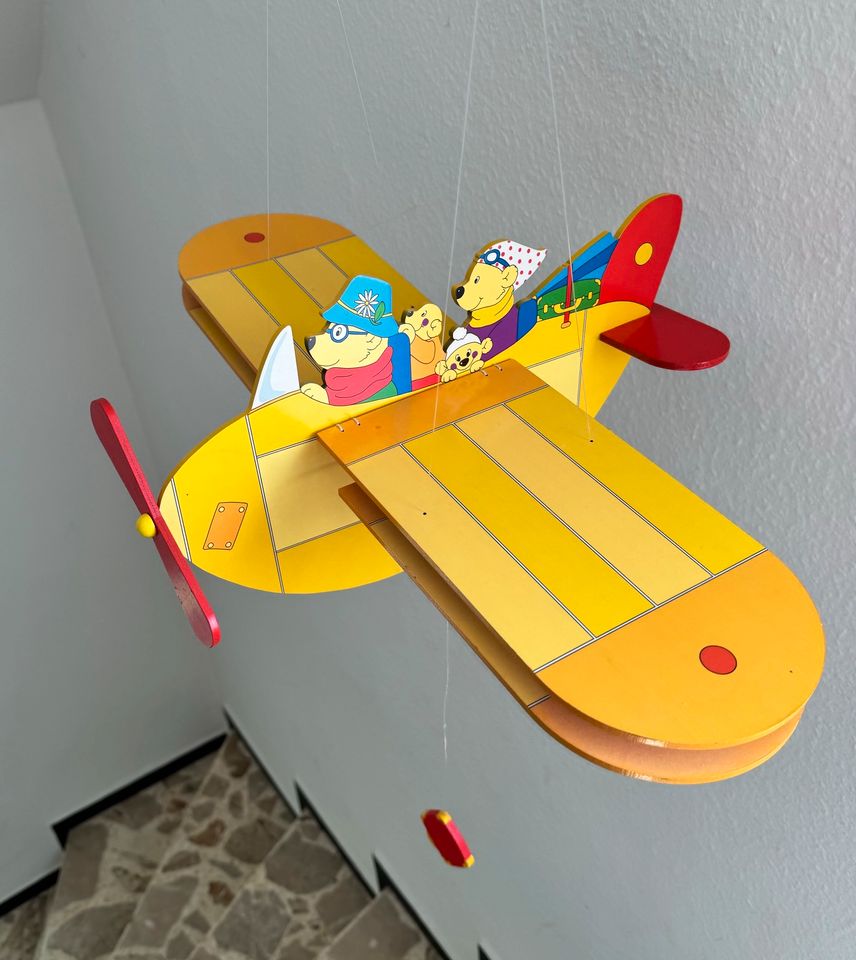 Goki Schwingfigur Flugzeug Kinderzimmer Deko in Gemünden (Wohra)