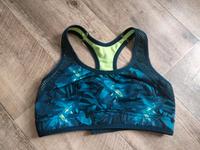 Tchibo aktiv Bustier Sport top blau Blätter Camouflage robust S Hamburg - Altona Vorschau