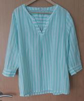 Bluse, Cecil, türkis/weiß gestreift, Gr. XL Niedersachsen - Aurich Vorschau