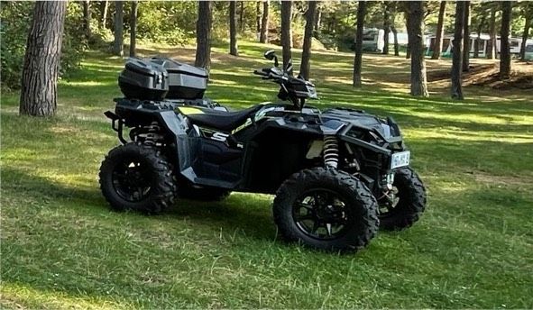 Polaris Sportsman XP 1000 S 55“ +Garage +Schneeschild +HeckBox in Braunsbedra