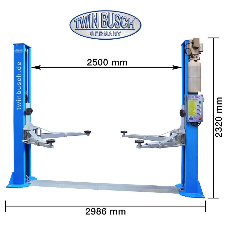 Twin Busch ® Garagenmodell - 2 Säulen Hebebühne 4,2 t - BASIC LINE - autom. in Mülheim (Ruhr)