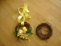 2 x Deko Kranz zum Aufhängen Blumen gelb braun Durchmesser 15 cm. Nordrhein-Westfalen - Sankt Augustin Vorschau