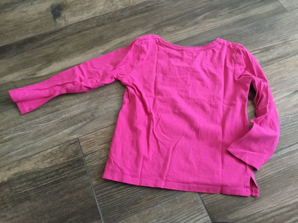 Langarm Shirt pink Gr. 110!116 aus 100% Baumwolle in Weil am Rhein