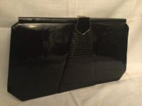 Antike Clutch 35x19x4,5cm schwarz Lack Berlin - Pankow Vorschau