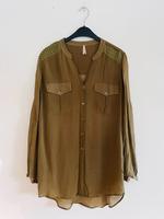 Hugo Boss Bluse, Hemdbluse, Langarm, grün oliv, Gr 38/M Bayern - Greding Vorschau