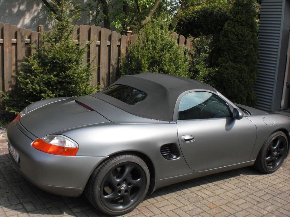 Porsche Boxster 986 Cabrio Verdeck PVC Glas Montage in Bensheim in Bensheim