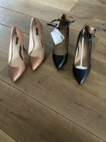 Damenschuhe High Heels Leder 2 Paar Gr 38, Farbe schwarz + camel Essen - Essen-Kray Vorschau