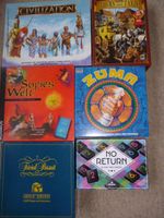 Spiele,Sophies Welt, Zuma,Thurn&Taxis,Civilization, No return etc Nordrhein-Westfalen - Gummersbach Vorschau