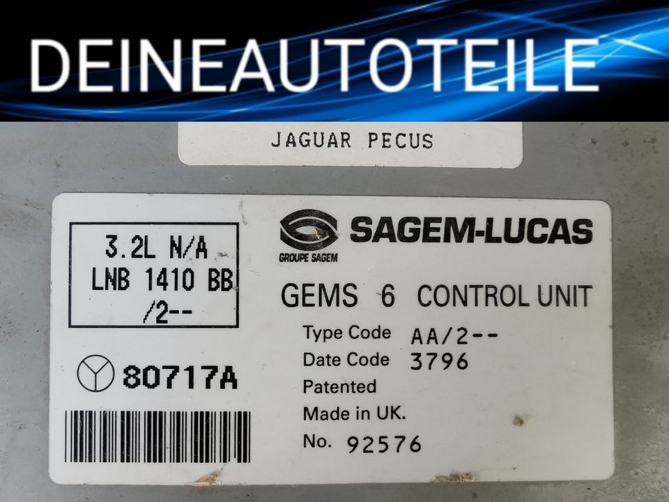 Jaguar XJ6 X300 3.2 V6 Motorsteuergerät LNB1410BB Sagem Lucas in Berlin