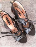 Sandalen H&M leder 37 schwarz pumps Düsseldorf - Heerdt Vorschau