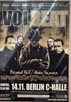 Konzert Plakat von VOLBEAT in A1 Berlin - Neukölln Vorschau