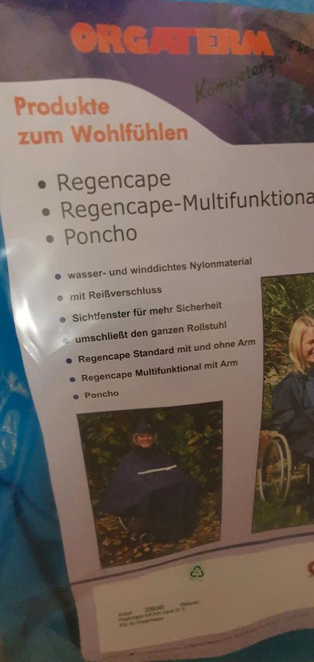 Regenponcho für Rollstuhl oder E-Scooter von Orgaterm in Rendsburg