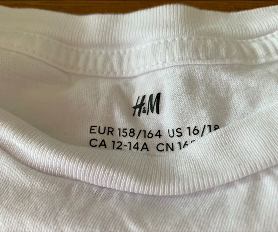 Paket, 3 Unterziehshirts Shirts weiß „h&m“ Größe 158/164 in Dortmund