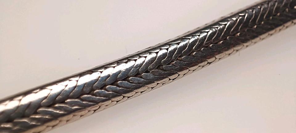 Antike indische Schlangenkette 925 Silber massiv 42,5 cm in Reinstorf
