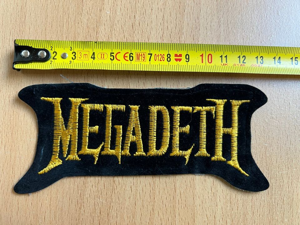 MEGADETH Vintage Patch Aufnäher Shape 80er Thrash Metal Kutte in Blieskastel