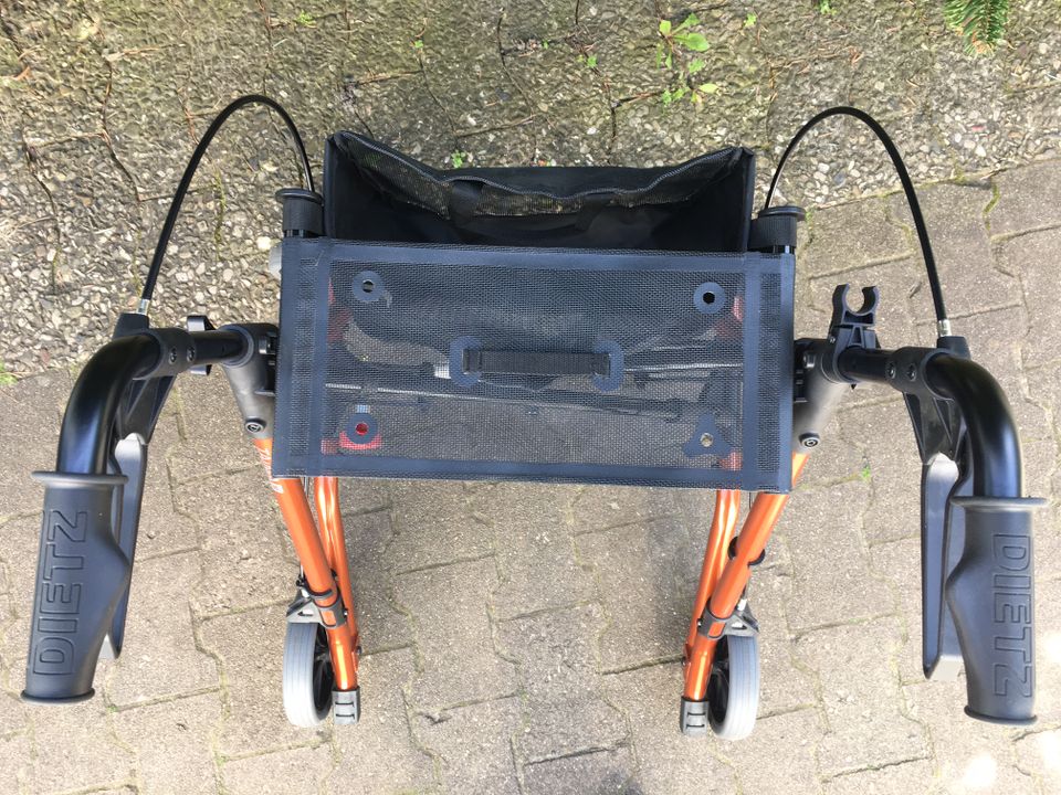 DIETZ Taima M Leichtgewicht-Rollator - Braun Metallic neuwertig in Berlin