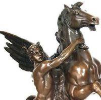 Bronze Skulptur Kunstwerk Pegasus & Persus auf Marmorsockel, Brandenburg - Potsdam Vorschau
