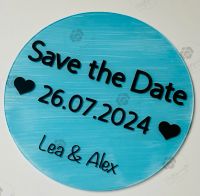 Personalisierte Save the Date Karten Hochzeit Einladung Acrylglas Niedersachsen - Bawinkel Vorschau