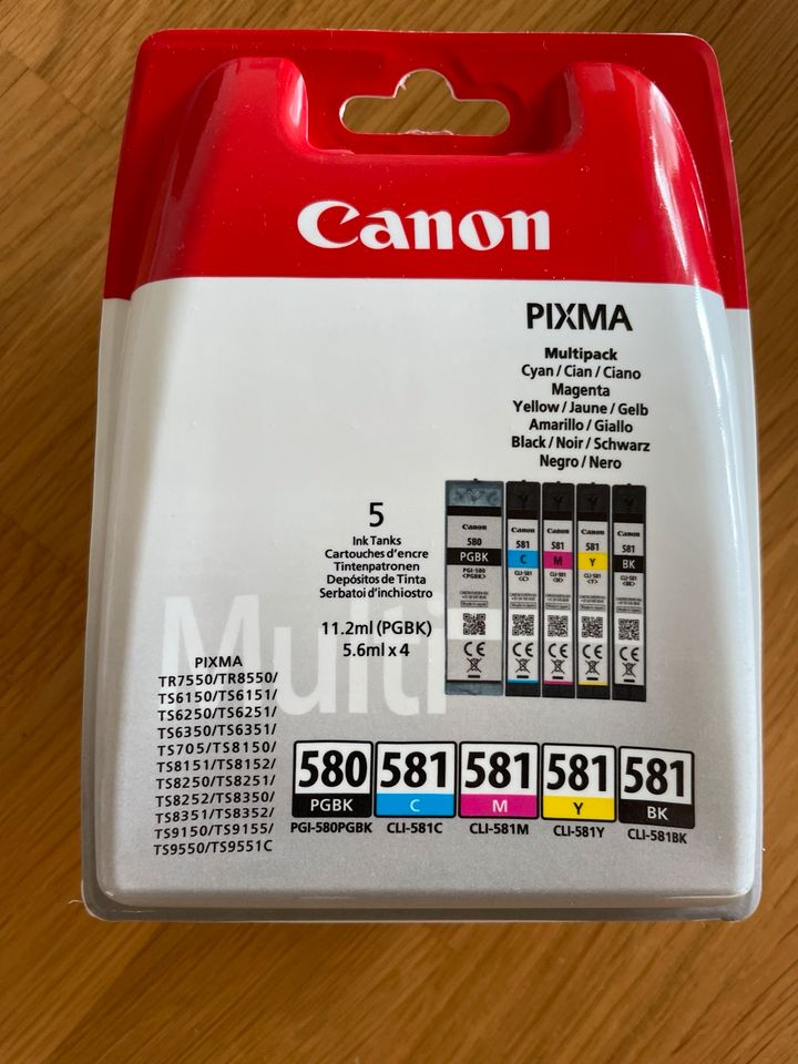 Canon PGI-580/ CLI-581 Multi Tintenpatronen Multipack NEU! in Neu Ulm