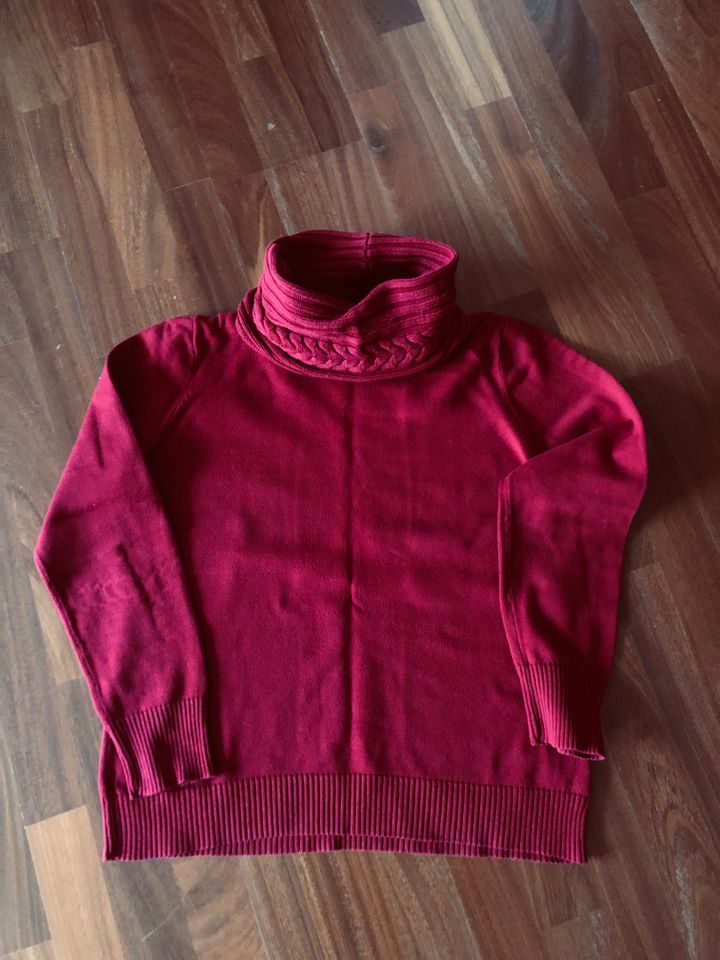 Außergewöhnlicher roter Baumwoll - Pullover v. Ralph Lauren XL in Kiel