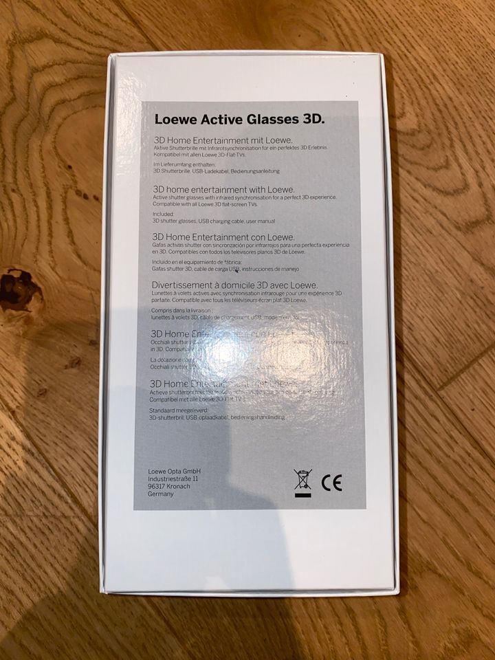 Loewe Active Glasses 3D - aufladbar - Neupreis 100 € in Dresden